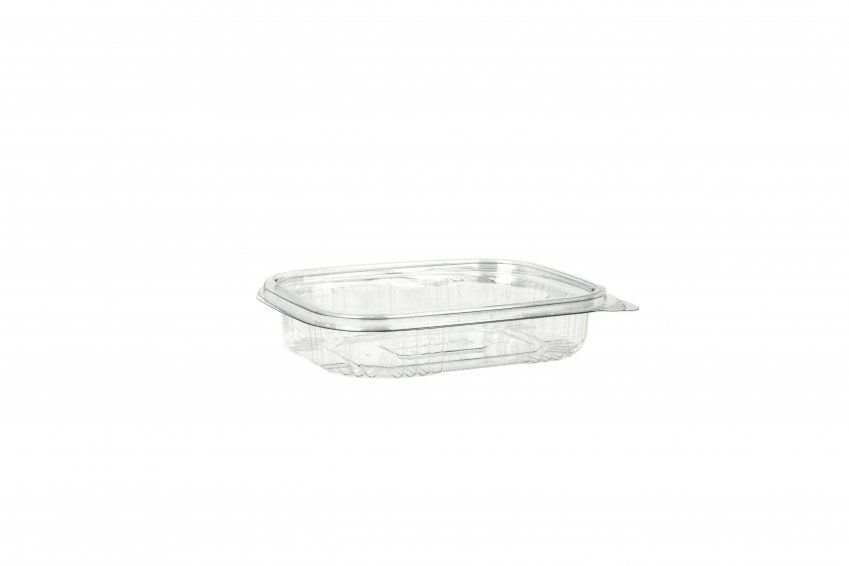 Envase PET tapa bisagra 126x154x32mm