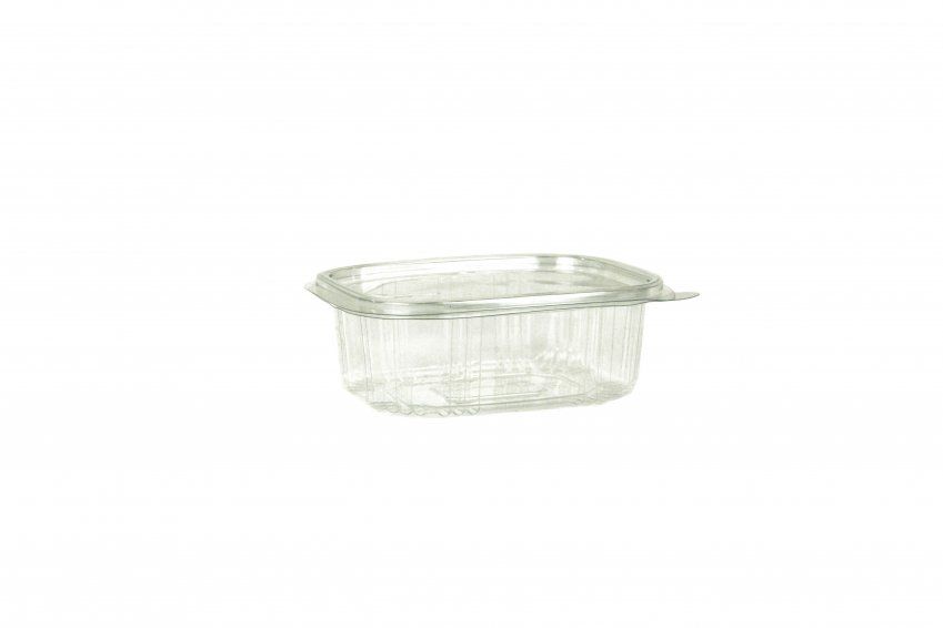 Envase PET tapa bisagra  117x144x49mm