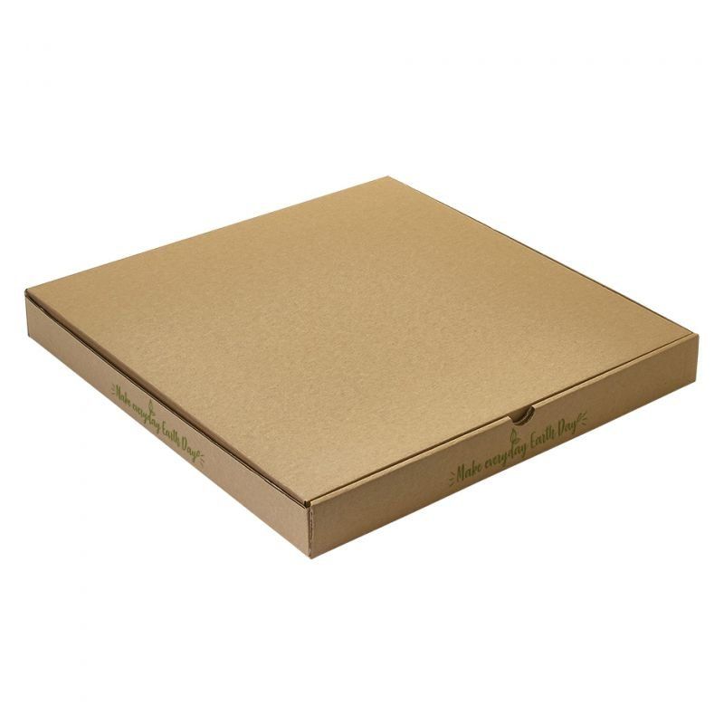 Caja Pizza Kraft  260x260x350mm.