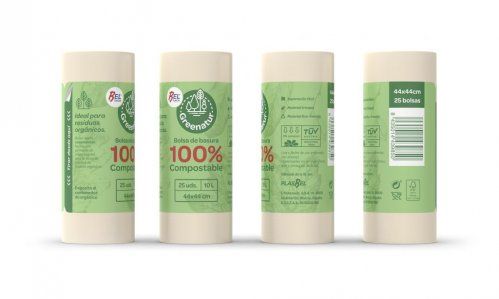 Bolsas de basura 100% compostable y biodegradable