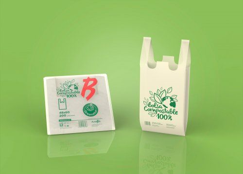 Bolsa asa compostable 50x60