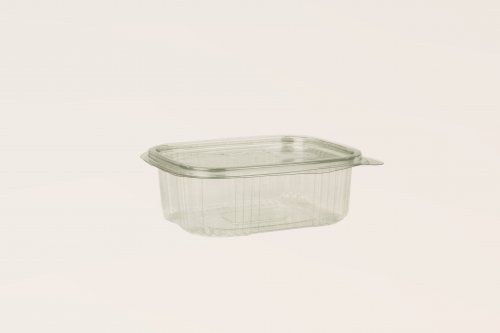 Envase PET tapa bisagra  127x136x51mm.