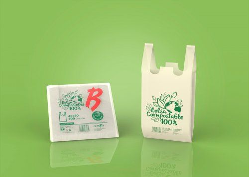 Bolsa asa compostable 40x50